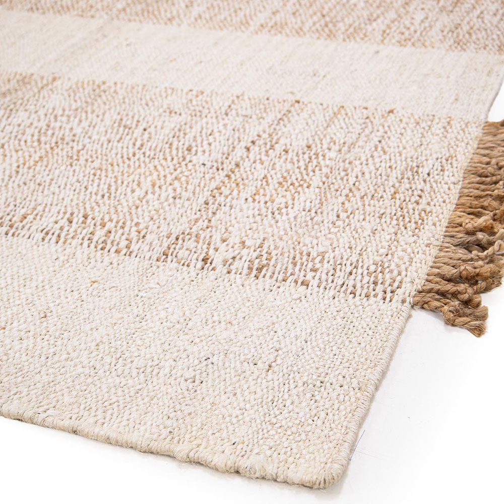 Χαλί Καλοκαιρινό (200X300) Royal Carpet Botanica Rc-3 White Natural Home Χαλιά Σαλονιού Spitishop