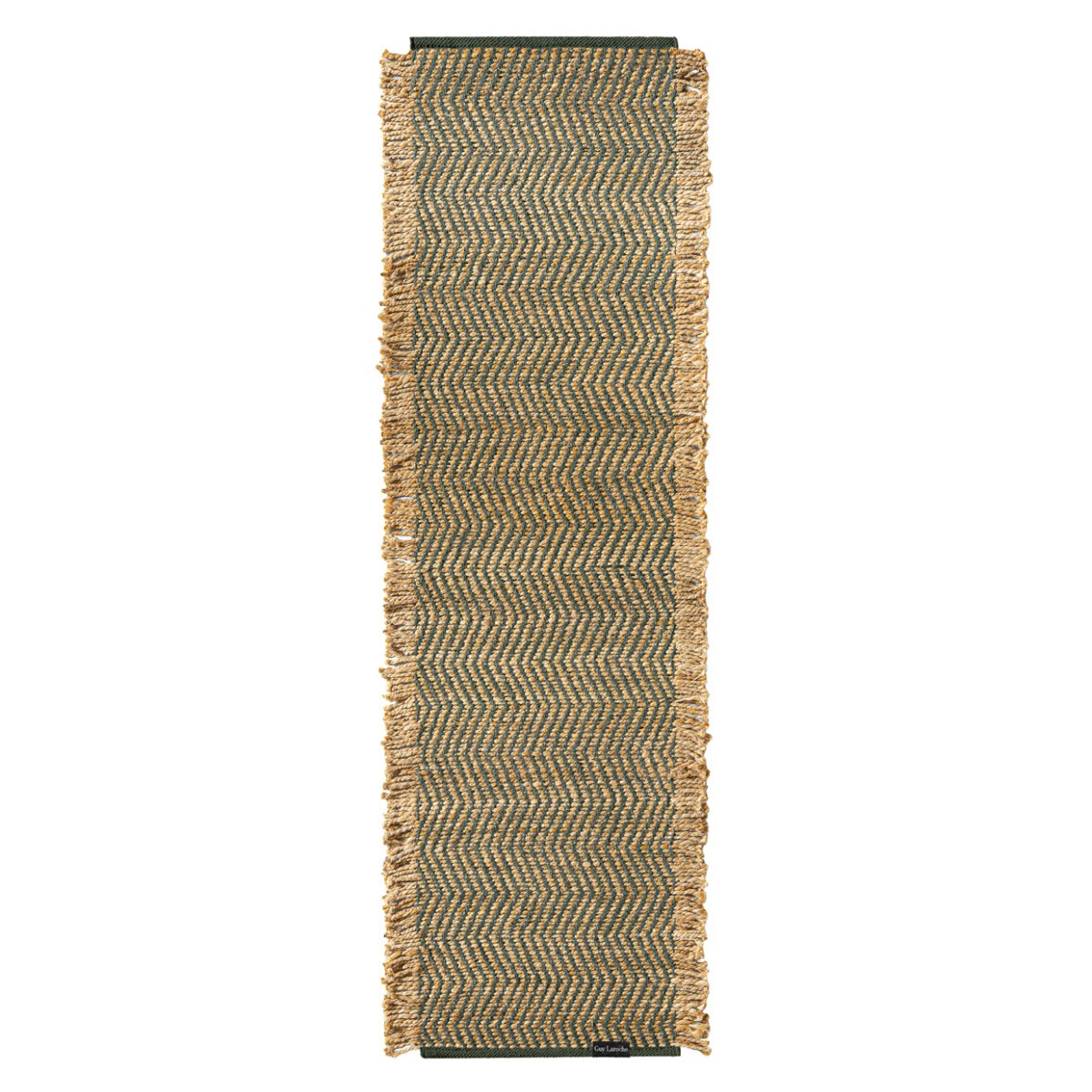 Χαλί Διαδρόμου (60X200) Guy Laroche Zigk Zagk Olive Home Χαλιά Διάδρομοι Spitishop