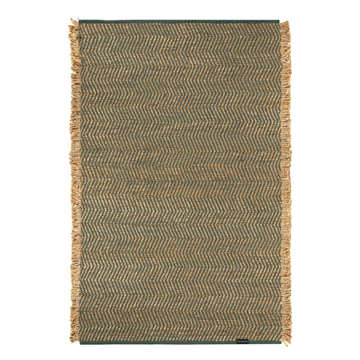 Χαλί Καλοκαιρινό (140X200) Guy Laroche Zigk Zagk Olive Home Χαλιά Σαλονιού Spitishop