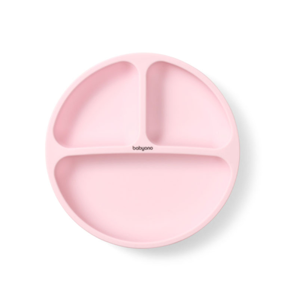Πιάτο Με Χωρίσματα (Φ19.5x3) BabyOno Pink BN1482/02
