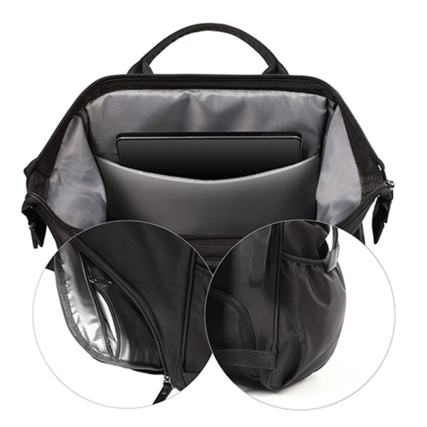 Τσάντα Αλλαξιέρα Backpack (40x27x19) BabyOno Black BN1649/01