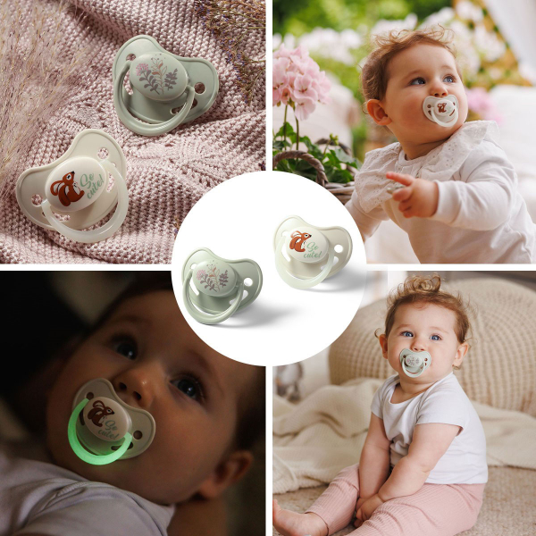 Πιπίλα Σιλικόνης Ανατομική 6+ (Σετ 2τμχ) BabyOno So Cute BN1670/02