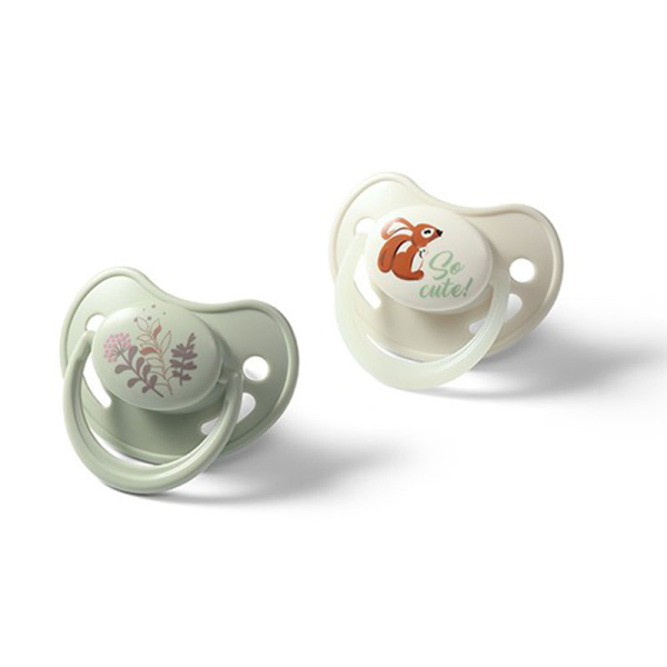 Πιπίλα Σιλικόνης Ανατομική 6+ (Σετ 2τμχ) BabyOno So Cute BN1670/02