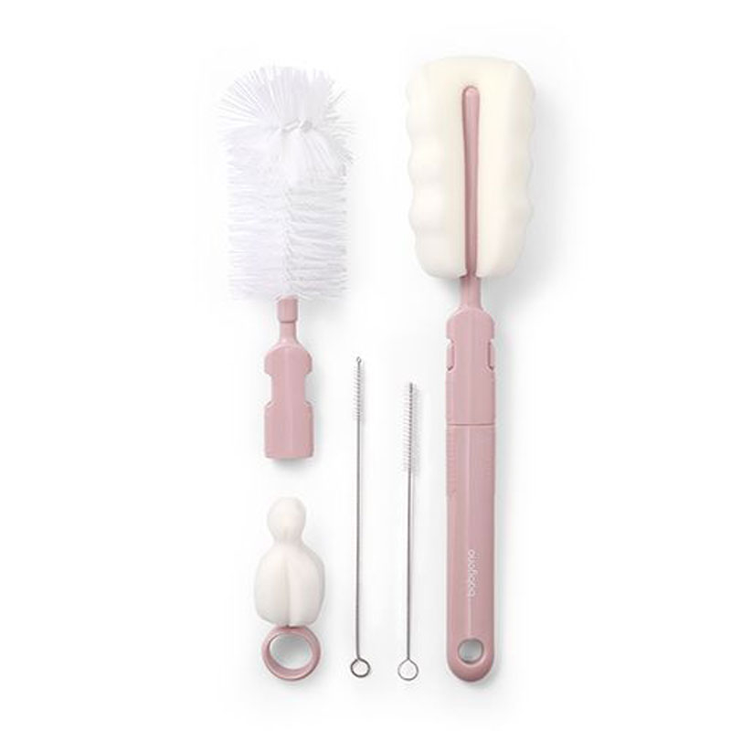 Βούρτσες Καθαρισμού Μπιμπερό (Σετ 5τμχ) BabyOno Pink BN735/05