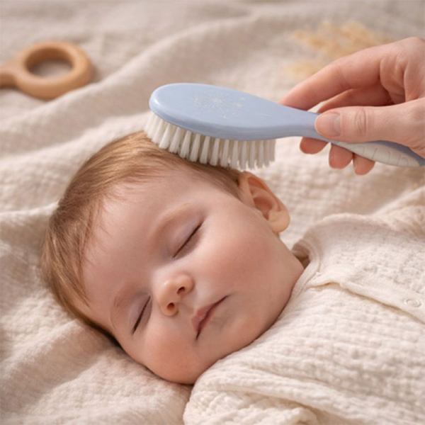 Βρεφικό Σετ Βούρτσα + Χτένα BabyOno Blue BN570/05
