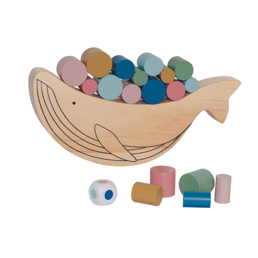 Ξύλινο Παιχνίδι Ισορροπίας Jabadabado Whale Jb-C2542 Home Παιχνίδια Ξύλινα Spitishop