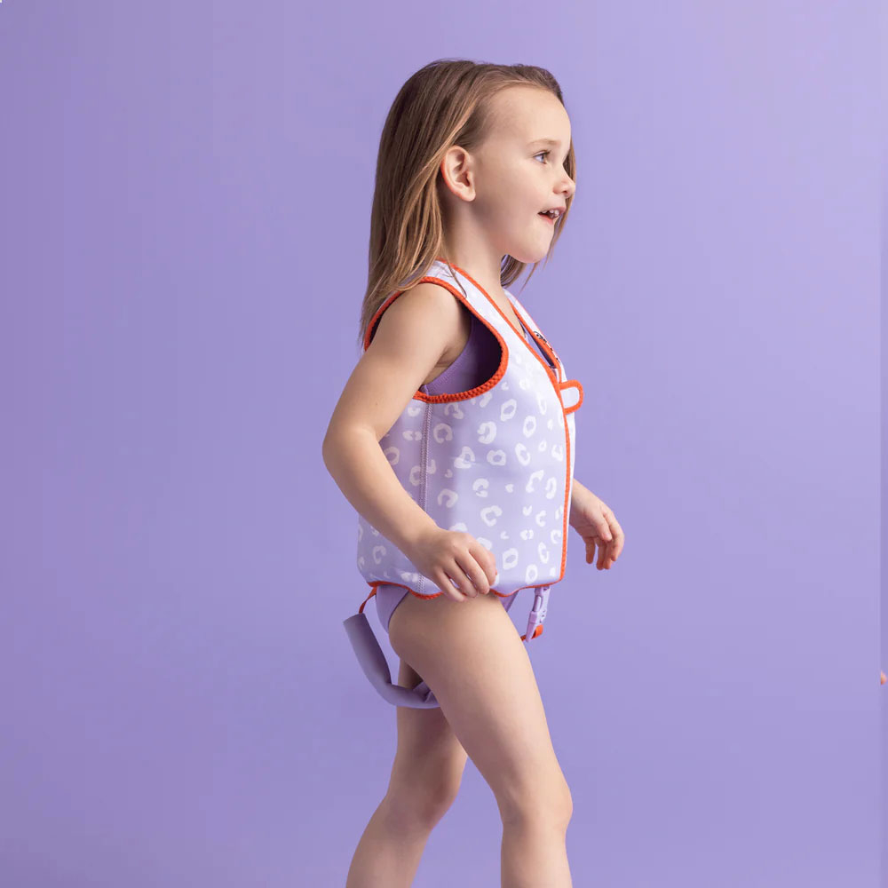 Παιδικό Γιλέκο Κολύμβησης (3-6 Ετών) Swim Essentials Lila Leopard Home Θαλάσσης Παιδικά Είδη Σωσίβια - Μπρατσάκια Spitishop