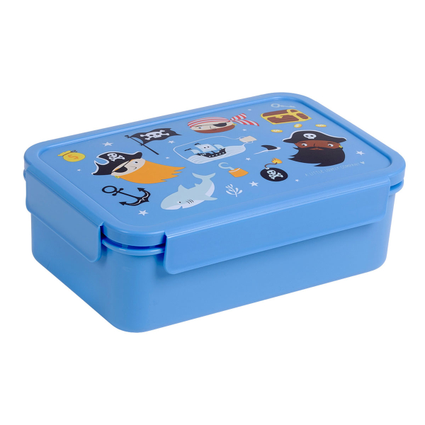 Φαγητοδοχείο Με Χωρίσματα 1.2lt (22x14.5x7) Α Little Lovely Company Pirates BBPIBU76