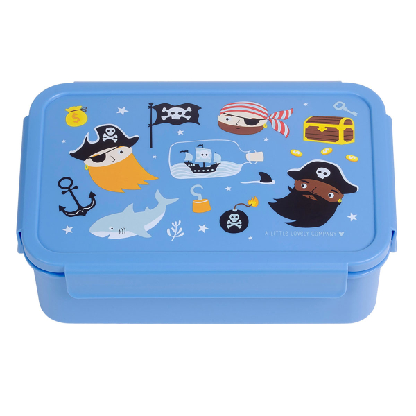 Φαγητοδοχείο Με Χωρίσματα 1.2lt (22x14.5x7) Α Little Lovely Company Pirates BBPIBU76