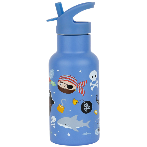 Παγούρι - Θερμός 350ml Με Καλαμάκι Α Little Lovely Company Pirates DBSSPI86