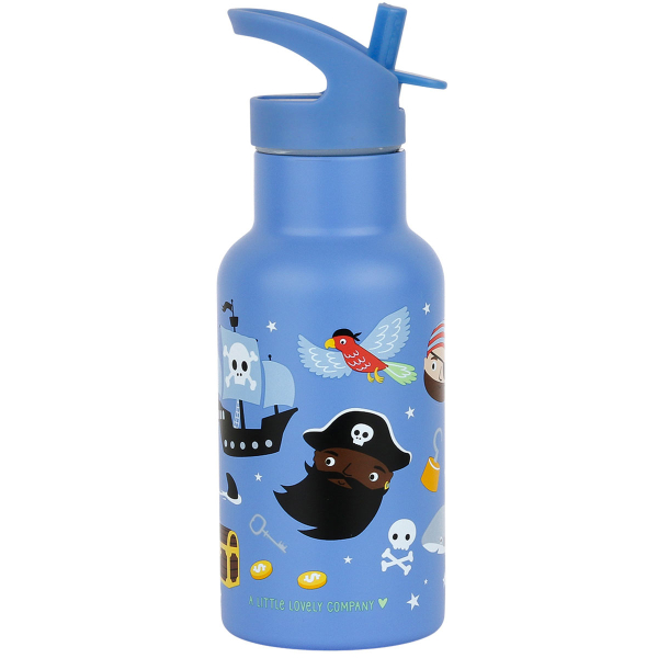 Παγούρι - Θερμός 350ml Με Καλαμάκι Α Little Lovely Company Pirates DBSSPI86