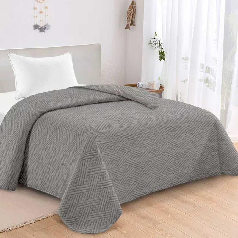 Κουβερλί Μονό (160x240) AdamHome Gloria Grey
