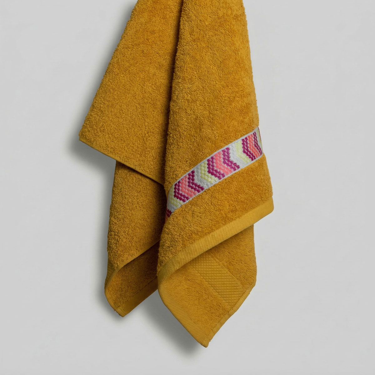 Πετσέτα Προσώπου (50X100) White Fabric Pollie Yellow 600Gsm Home Λευκά Είδη Μπάνιου Πετσέτες Spitishop