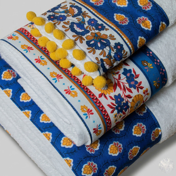 Πετσέτα Προσώπου (50x100) White Fabric Loretta White 600gsm
