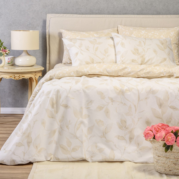 Παπλωματοθήκη Υπέρδιπλη (225x245) 2 Όψεων Melinen Ultra Line Melinen Pearl Beige