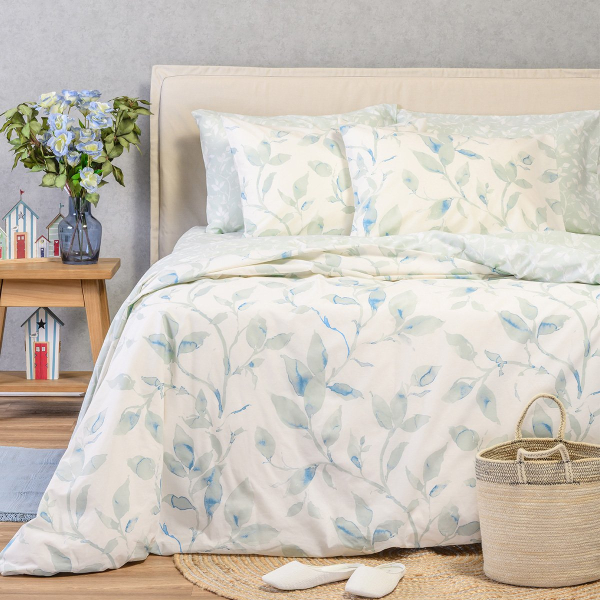 Παπλωματοθήκη Υπέρδιπλη (225x245) 2 Όψεων Melinen Ultra Line Melinen Pearl Blue