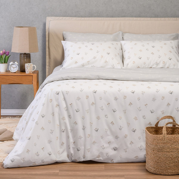 Παπλωματοθήκη Υπέρδιπλη (225x245) 2 Όψεων Melinen Ultra Line Melinen Spring L.Grey