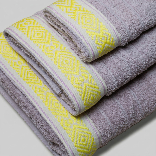 Πετσέτα Σώματος (80x150) White Fabric Harlie Pink 600gsm