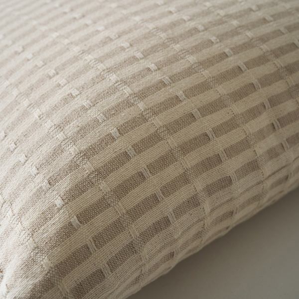 Διακοσμητική Μαξιλαροθήκη (43x43) Gofis Home Elysia Silver Hemp Beige 531/06