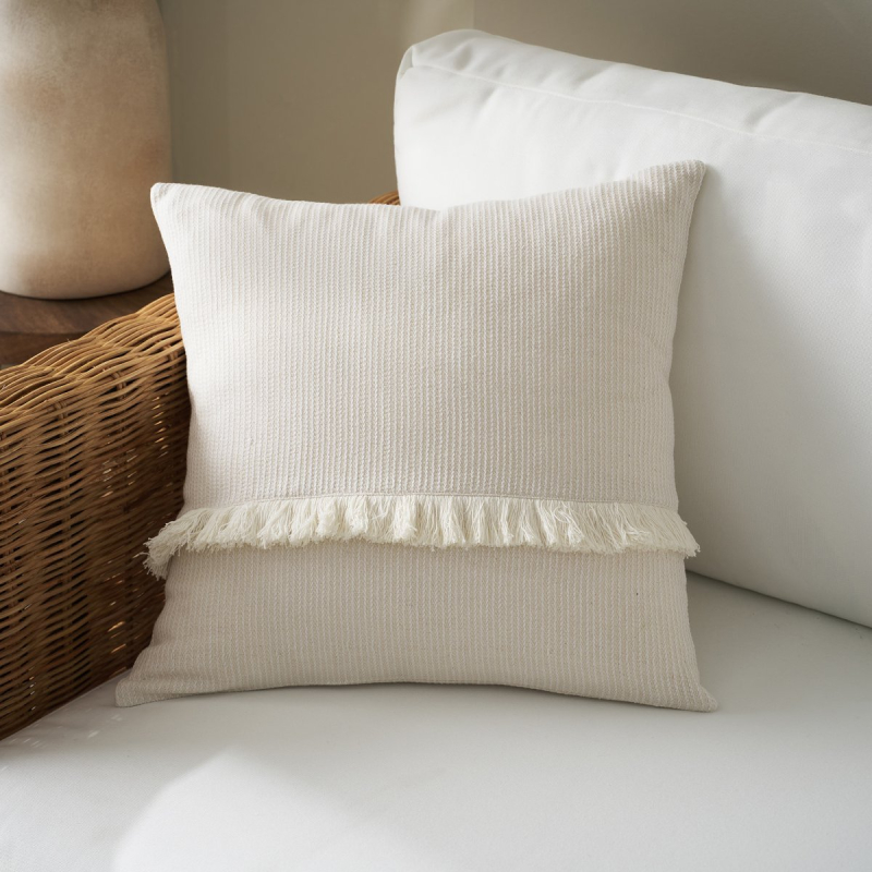 Διακοσμητική Μαξιλαροθήκη (50x50) Gofis Home Odessa Off White 533/05