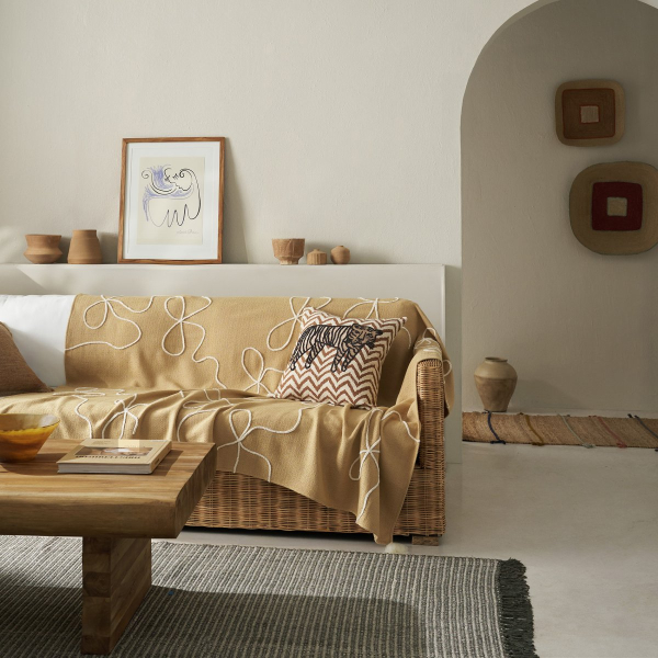 Διακοσμητικό Ριχτάρι (140x180) Gofis Home Elowen Warm Beige 505/06