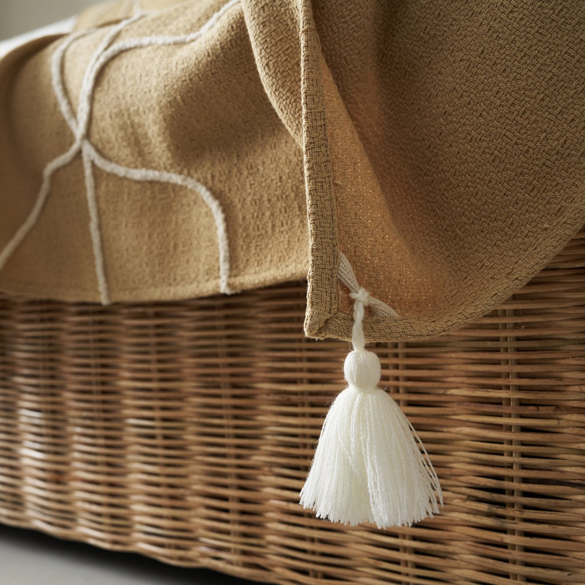 Διακοσμητικό Ριχτάρι (140X180) Gofis Home Elowen Warm Beige 505 06 Λευκά Είδη Σαλονιού Ριχτάρια Καναπέ Spitishop