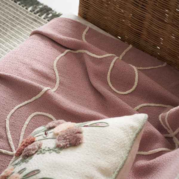 Διακοσμητικό Ριχτάρι (140x180) Gofis Home Elowen Magnolia Rose 505/17