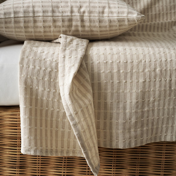 Ριχτάρι Πολυθρόνας (180x180) Gofis Home Elysia Silver Hemp Beige 531/06
