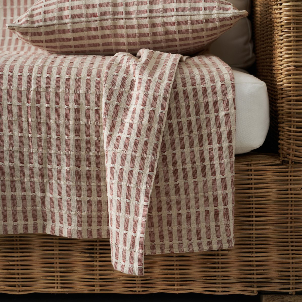 Ριχτάρι Καναπέ Διθέσιου (180x250) Gofis Home Elysia Silver Dusty Rust 531/02