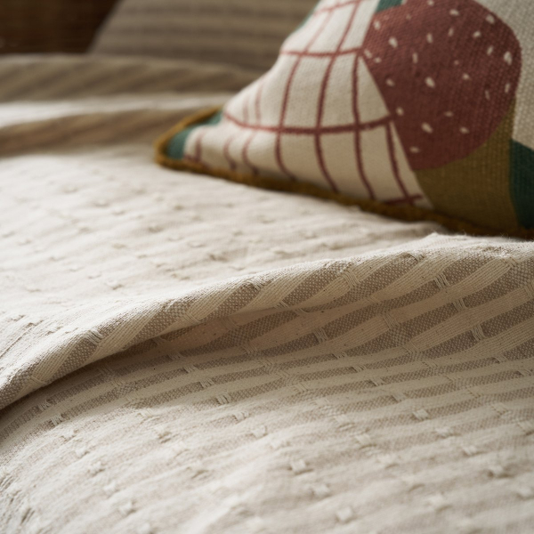 Ριχτάρι Καναπέ Διθέσιου (180x250) Gofis Home Elysia Silver Hemp Beige 531/06