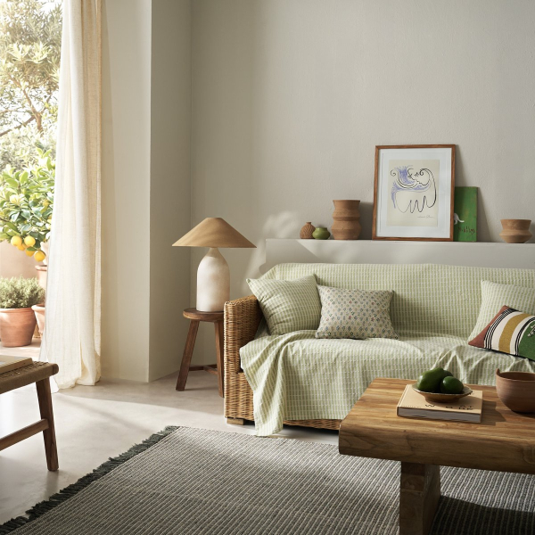 Ριχτάρι Καναπέ Διθέσιου (180x250) Gofis Home Elysia Silver Garden Green 531/18
