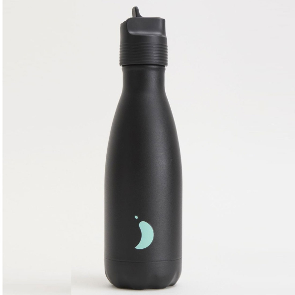 Παγούρι - Θερμός 350ml Με Καλαμάκι Chilly's Original's Series Black
