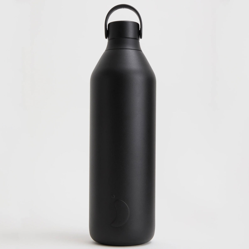 Μπουκάλι Θερμός 1lt Chilly's Series 3 Bottle Onyx Black