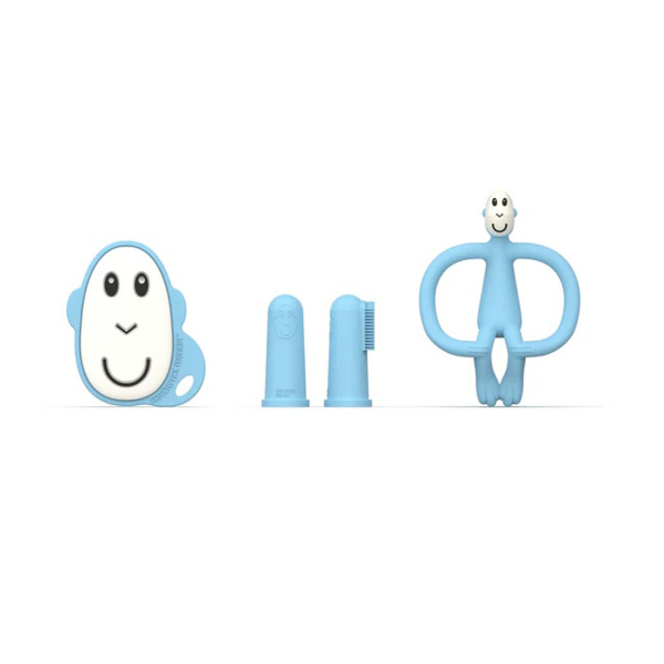 Σετ Περιποίησης Δοντιών Matchstick Monkey Teething Starter Set L.blue