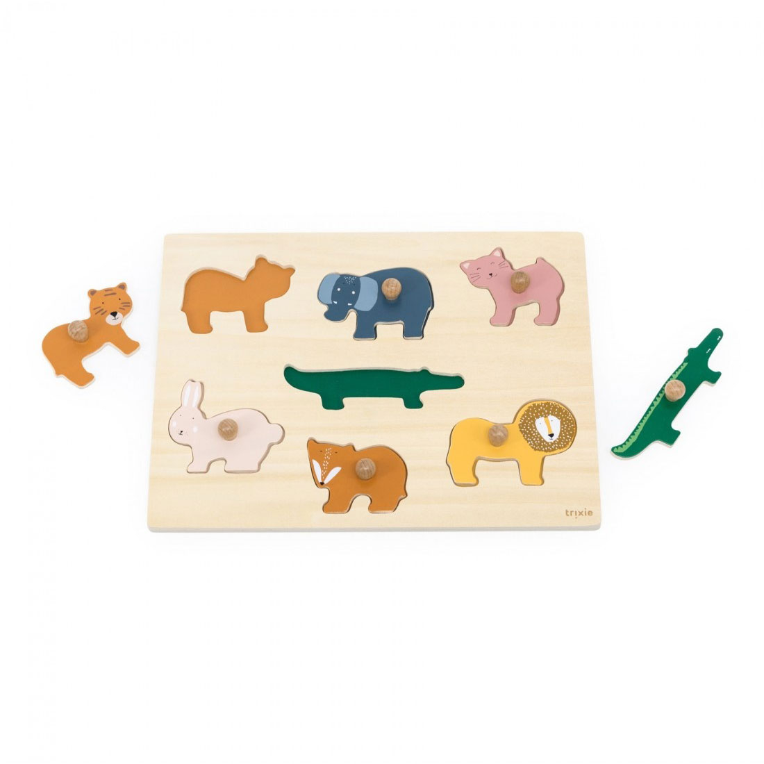 Ξύλινο Παζλ με 7 Σφηνώματα Trixie Animal Home Παιχνίδια Ξύλινα Spitishop