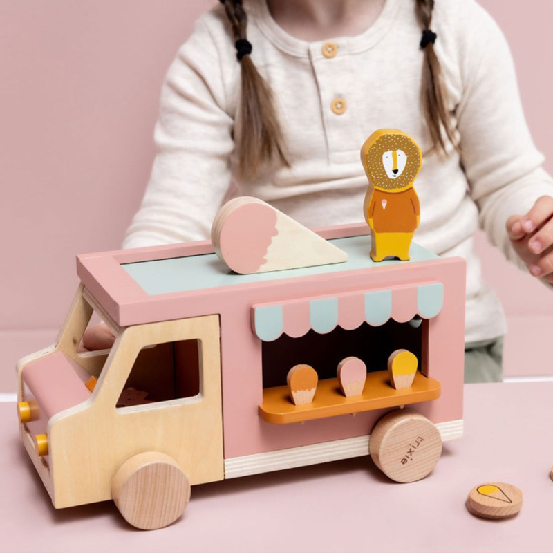 Ξύλινο Παιχνίδι (25x13.5x15.5) Trixie Ice Cream Truck