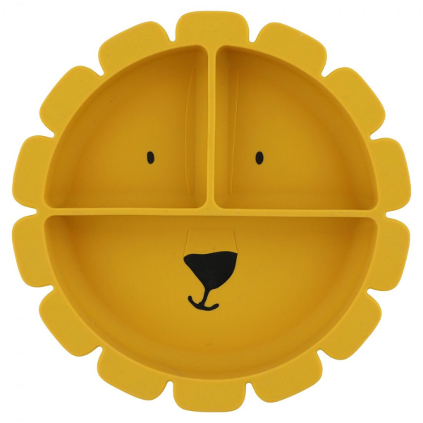 Πιάτο Σιλικόνης (Φ19x3.5) Με Χωρίσματα Trixie Mr.Lion