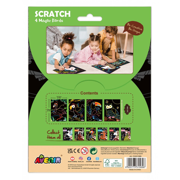 Ζωγραφική Scratch Avenir Birds