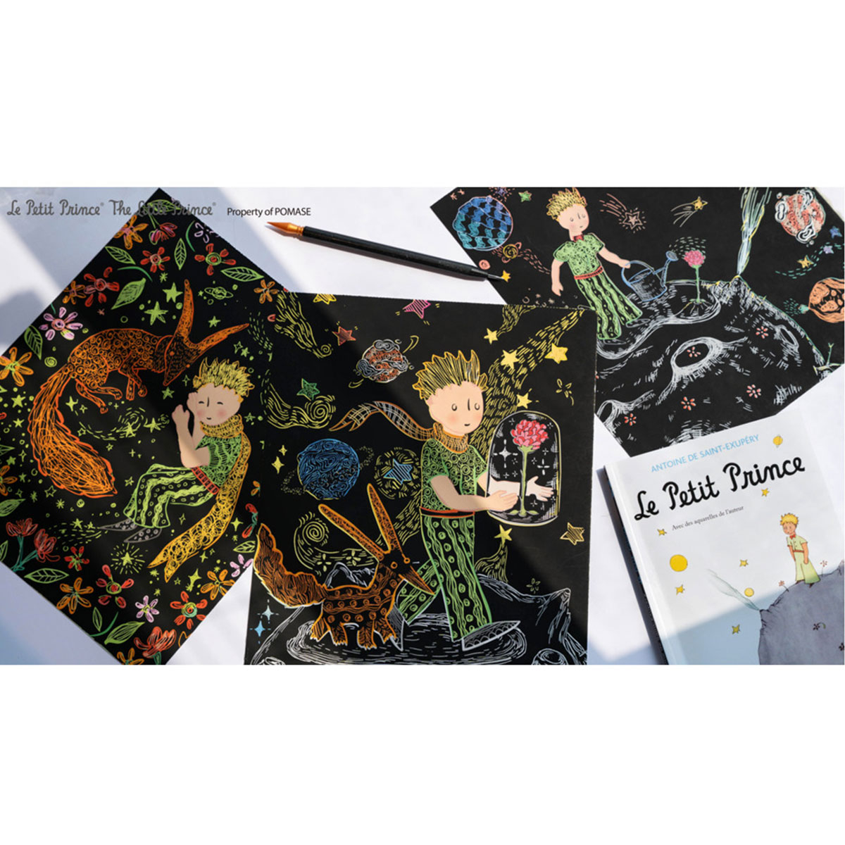 Βιβλίο Ζωγραφικής Scratch Avenir Little Prince Home Παιχνίδια Επιτραπέζια - Εκπαιδευτικά Spitishop