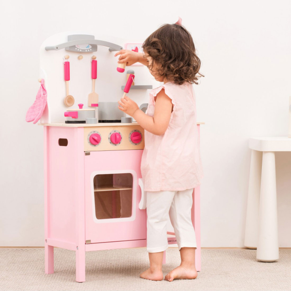 Ξύλινο Παιχνίδι Ρόλων (55x30x89) New Classic Toys Bon Appetit Pink