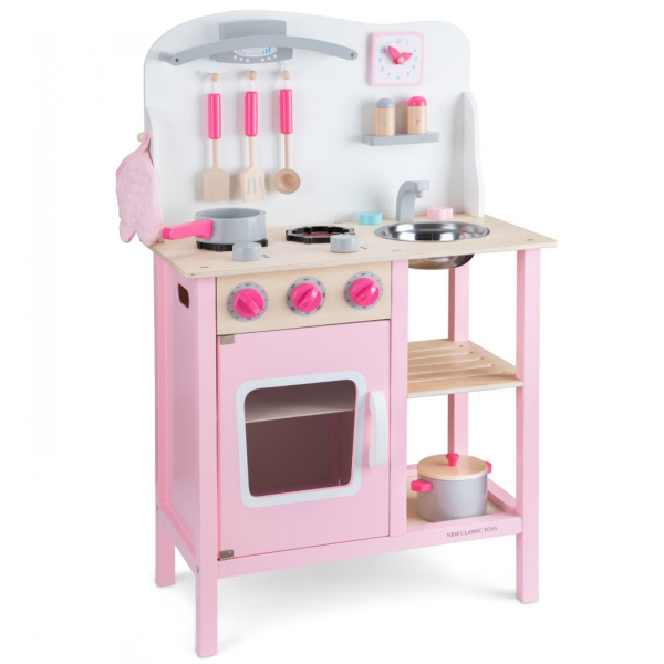 Ξύλινο Παιχνίδι Ρόλων (55x30x89) New Classic Toys Bon Appetit Pink