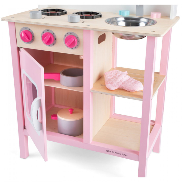 Ξύλινο Παιχνίδι Ρόλων (55x30x89) New Classic Toys Bon Appetit Pink