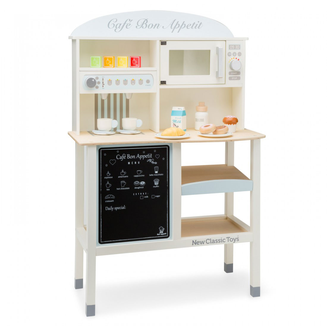 Ξύλινο Παιχνίδι Ρόλων (60X30X90) New Classic Toys Bon Appetit Grand Cafe Home Παιχνίδια Ξύλινα Spitishop