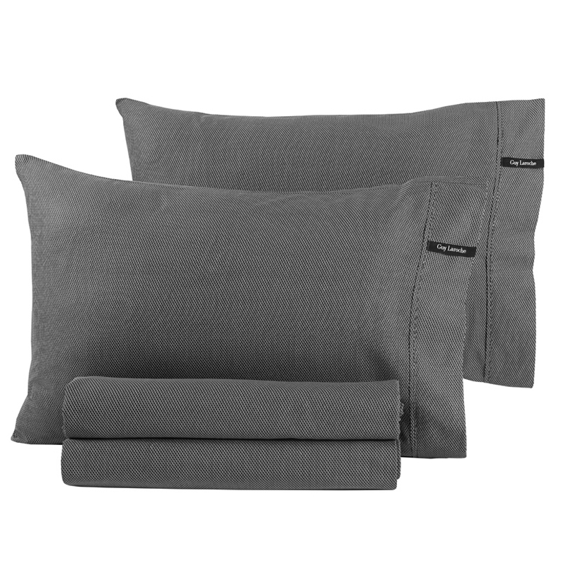 Σεντόνι King Size με Λάστιχο (180X200+35) Guy Laroche Minimal Home Λευκά Είδη Κρεβατοκάμαρας Σεντόνια Spitishop