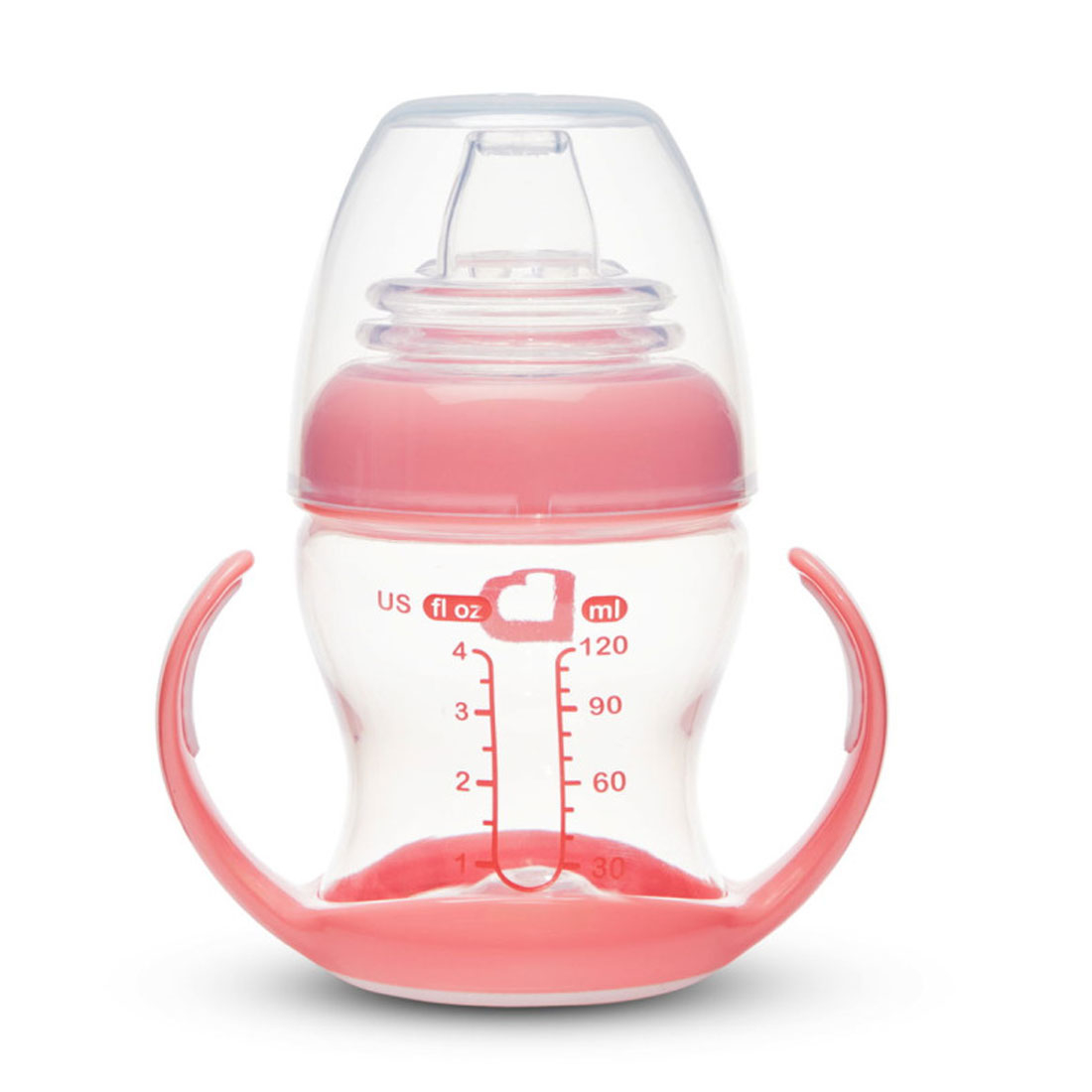 Ποτήρι Εκπαιδευτικό 118Ml Munchkin Clear Pink Home Παιδικά Είδη Φαγητού & Αξεσουάρ Σερβιρίσματος Spitishop