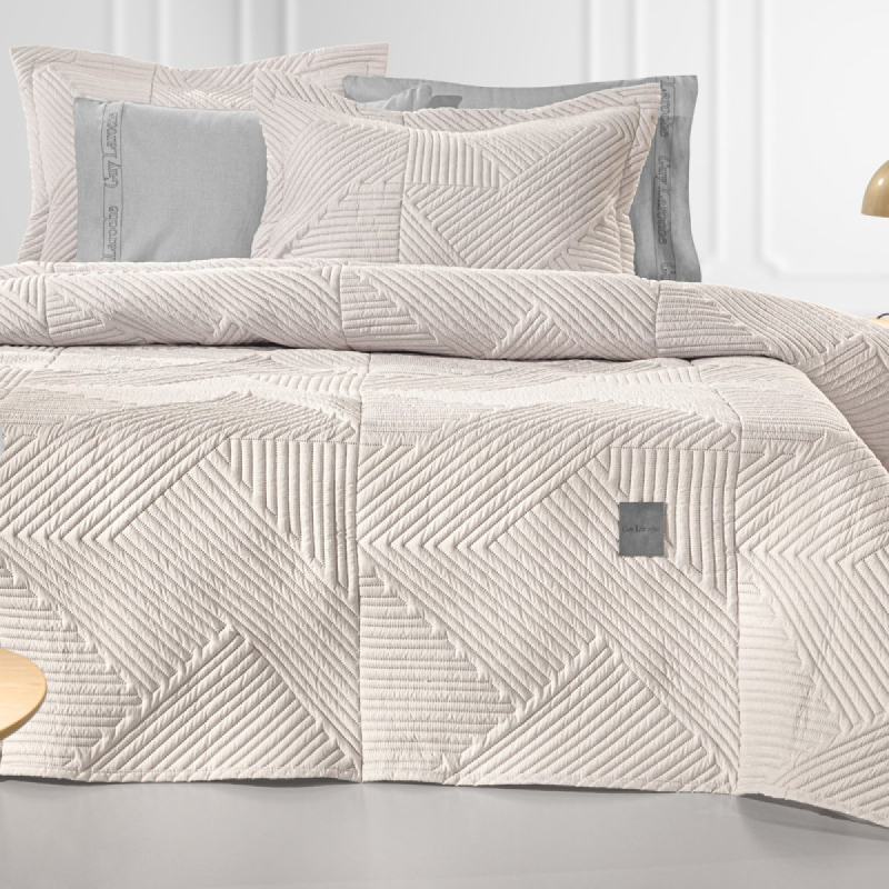 Κουβερλί King Size (250x240) + Διακοσμητική Μαξιλαροθήκη Guy Laroche Ziana Natural