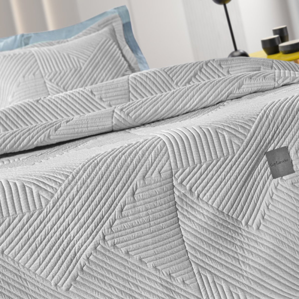Κουβερλί King Size (250x240) + Διακοσμητική Μαξιλαροθήκη Guy Laroche Ziana Smoke