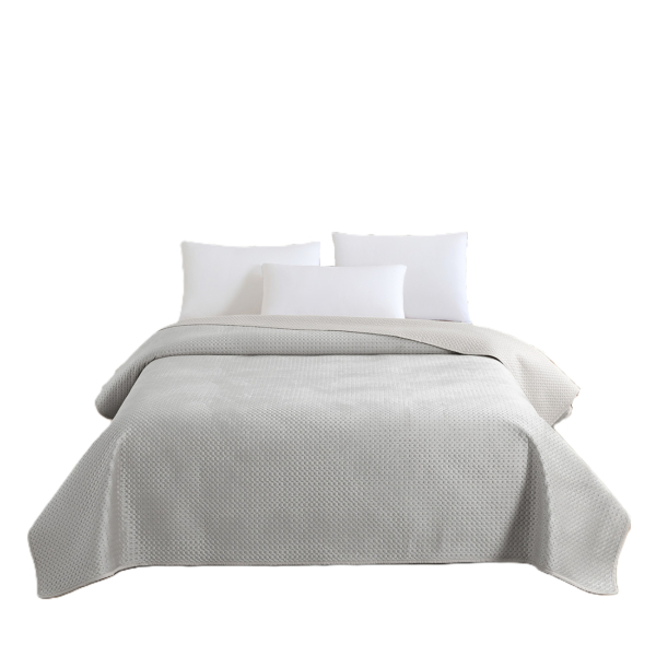 Κουβερλί 2 Όψεων (240x260) Hotel Grey 100% Polyester