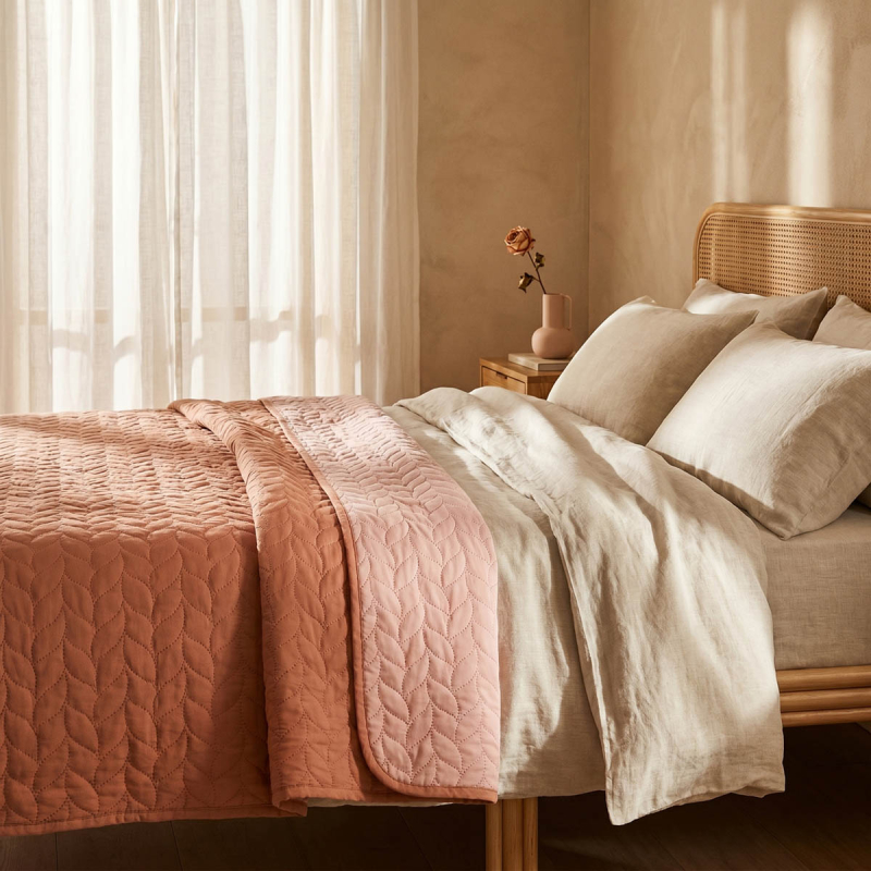 Κουβερλί Υπέρδιπλο (230x220) 2 Όψεων Easy Home SP26 Σομόν