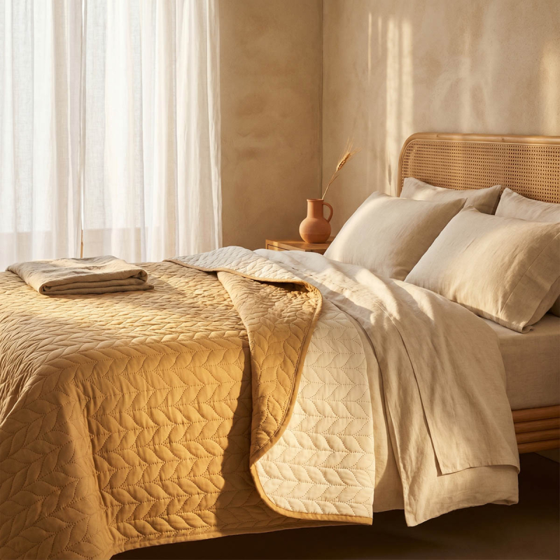 Κουβερλί Υπέρδιπλο (230x220) 2 Όψεων Easy Home SP26 Μπεζ